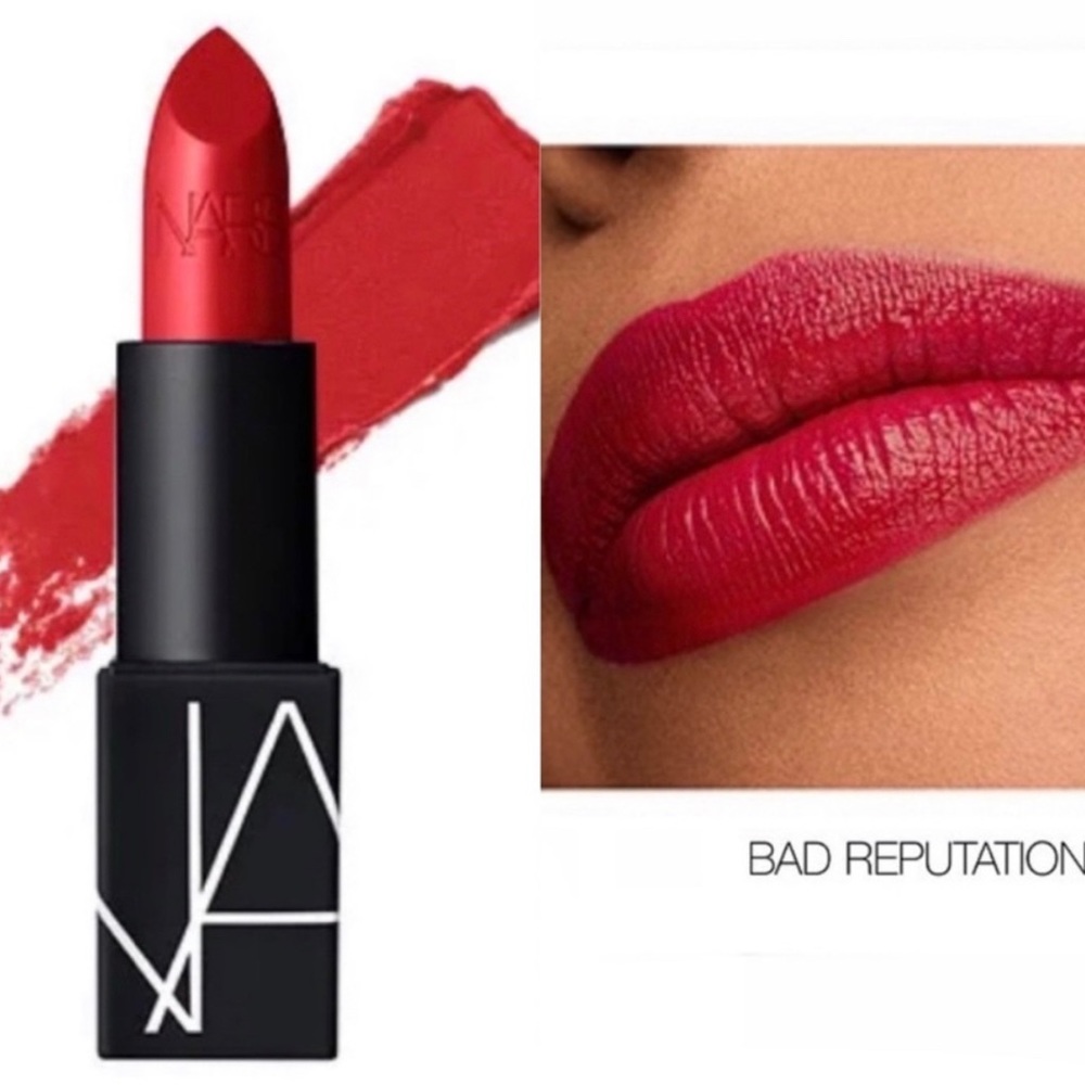 NARS red Lipstick in Bad Reputation